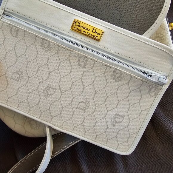 DIOR White Honeycomb Crossbody - Picture 6 of 10